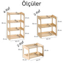 Kuri Montessori Oyuncak Ve Kitap Düzenleyici Raf