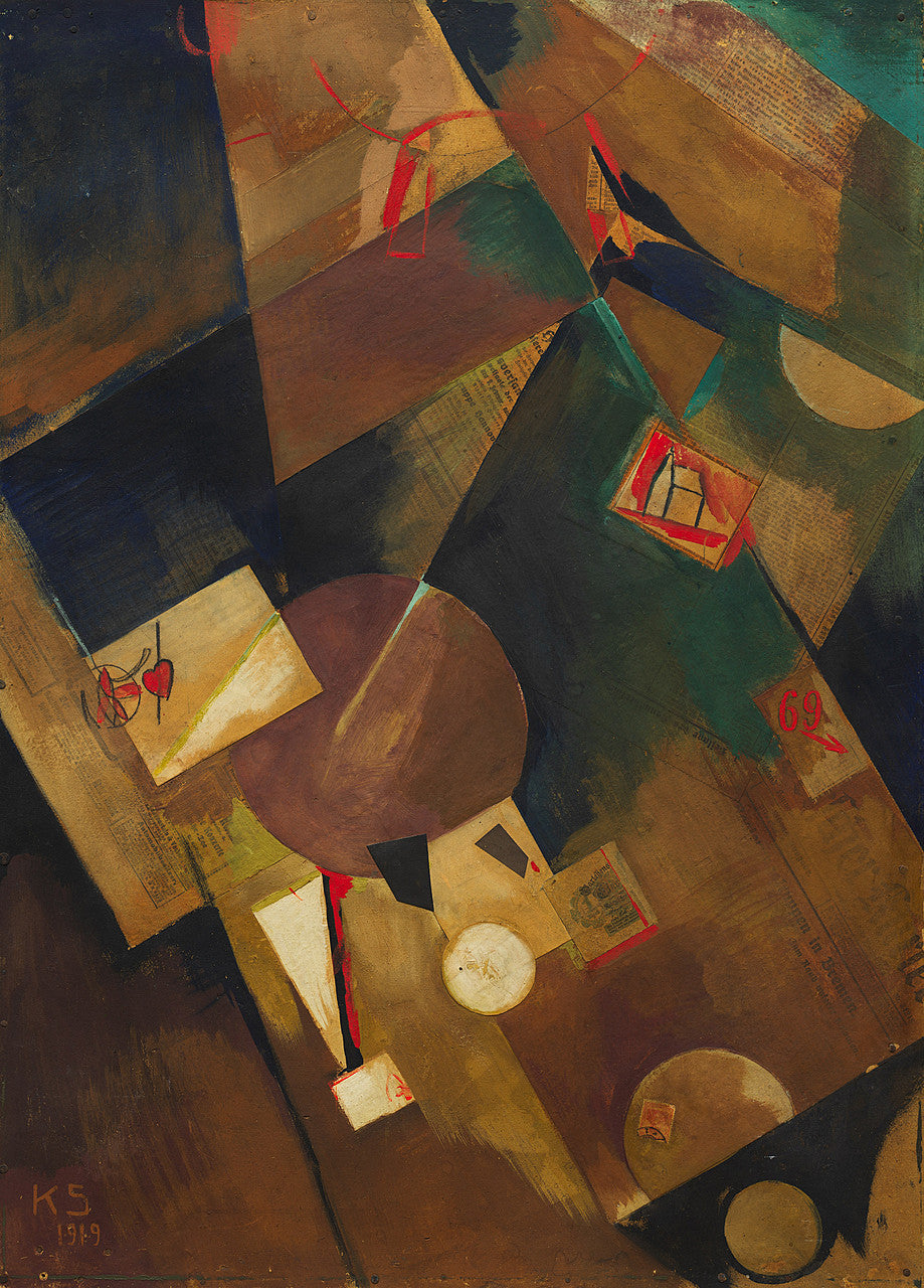 Kurt Schwitters - Merzbild 5 B Fine Art Baskı