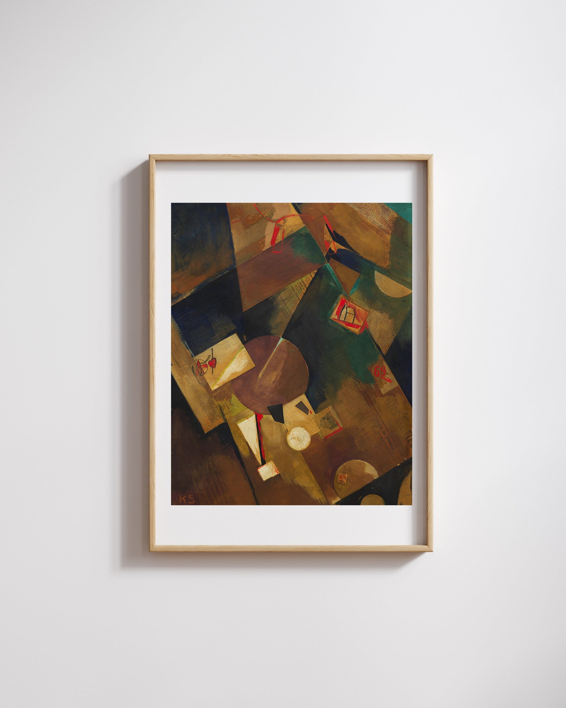 Kurt Schwitters - Merzbild 5 B Fine Art Baskı