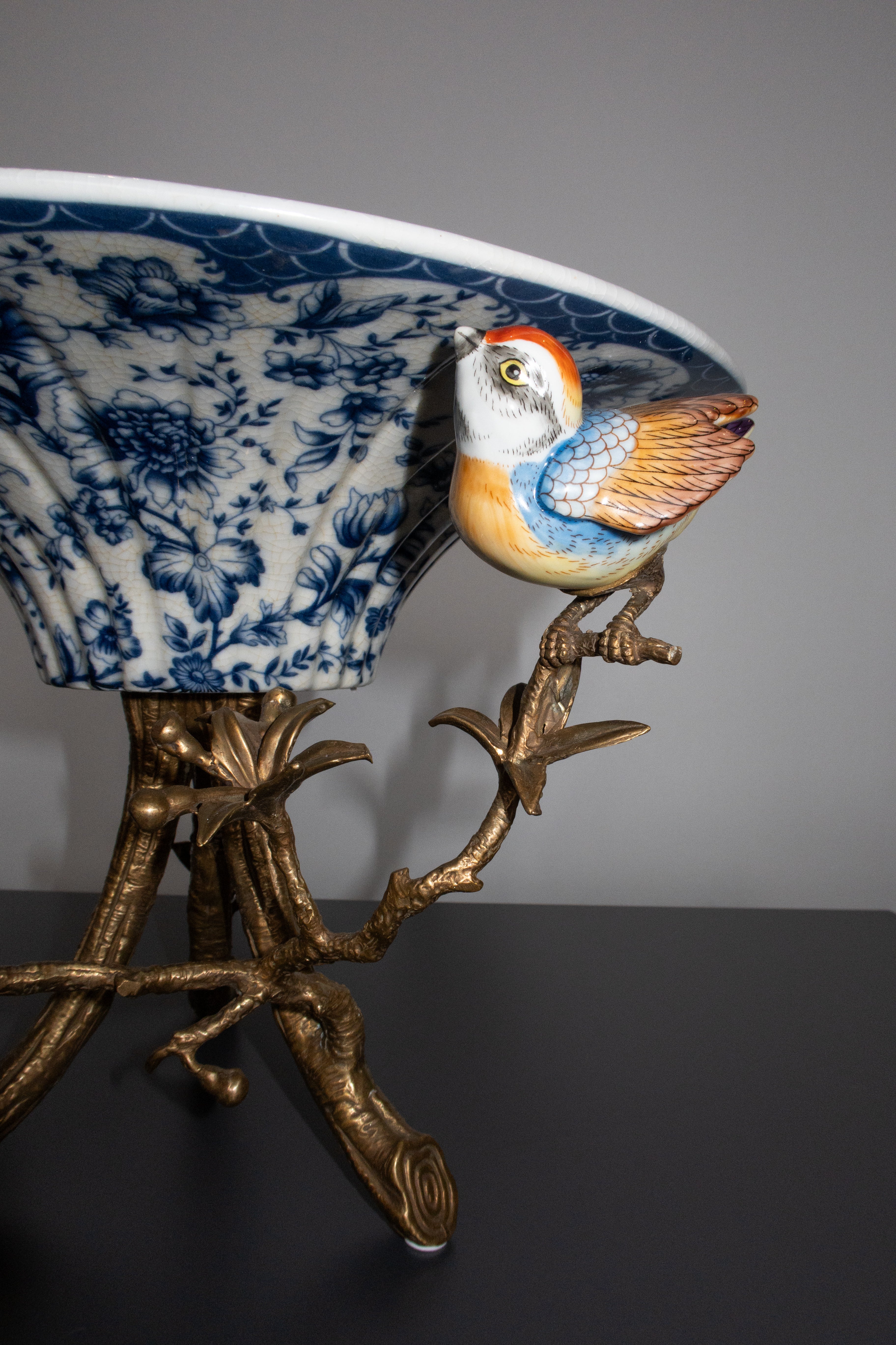 Kuş Detaylı Dekoratif Meyvelik-Sofra Standı-Rubino Home-NowShopFun