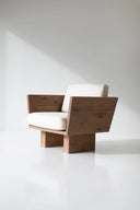 Kyoto Berjer | Masif Ahşap Lounge Koltuğu-Berjer-Innature Home-Deri Siyah-NowShopFun