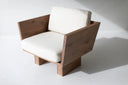Kyoto Berjer | Masif Ahşap Lounge Koltuğu-Berjer-Innature Home-Deri Siyah-NowShopFun