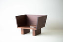 Kyoto Berjer | Masif Ahşap Lounge Koltuğu-Berjer-Innature Home-Deri Siyah-NowShopFun