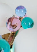 Bubble Lamp Soft Fırçalanmış Mat Gold Metal Opak Aplik