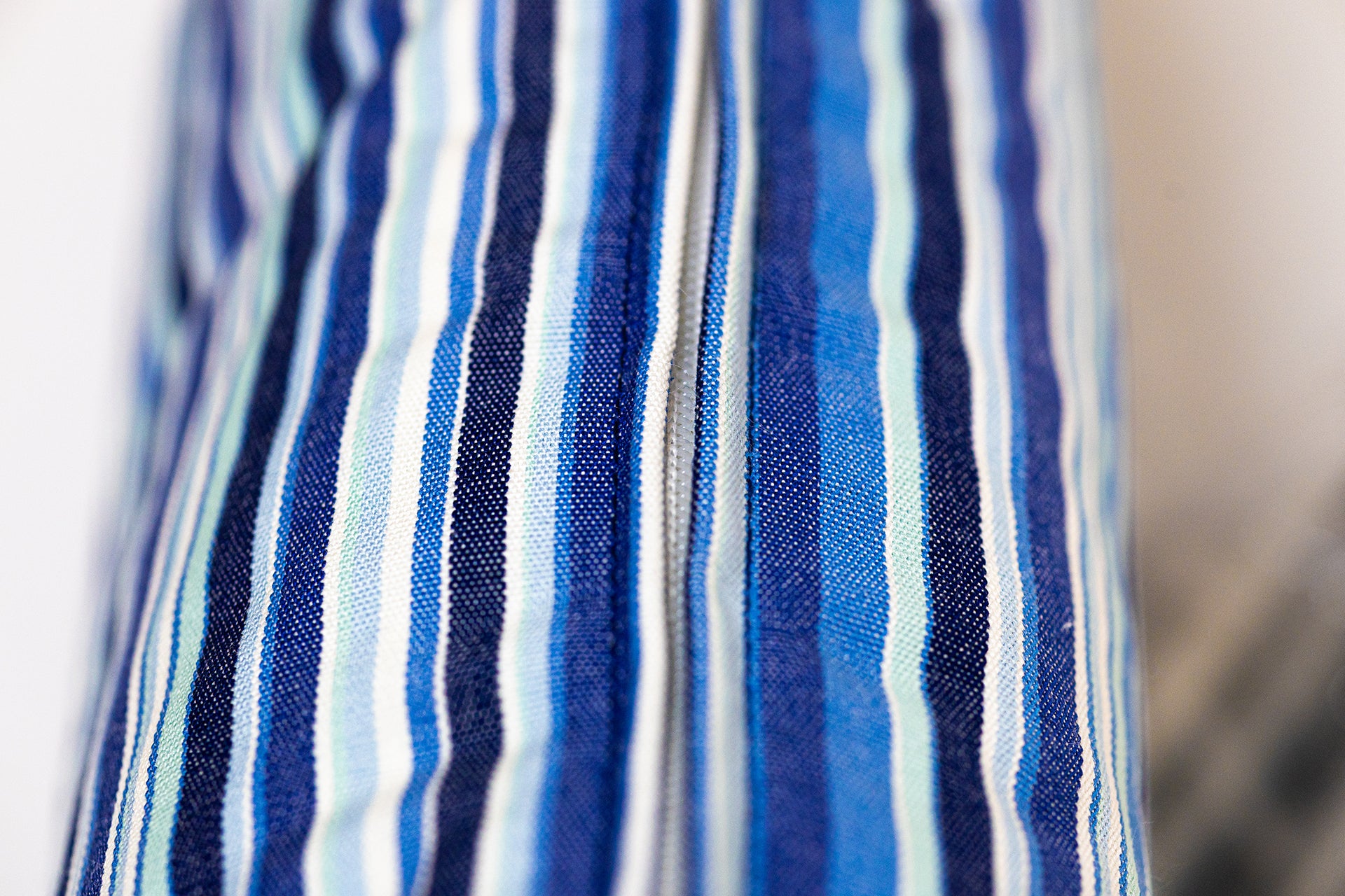 Lacivert Çizgili Outdoor Kırlent