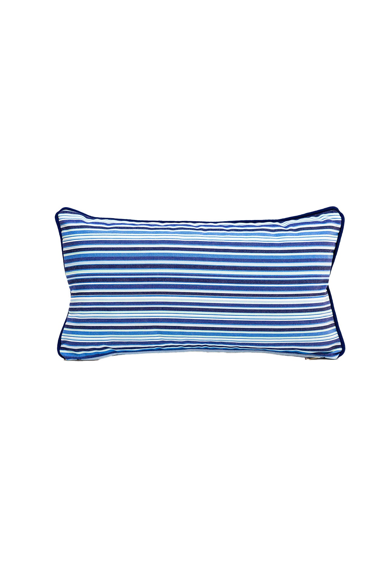 Lacivert Çizgili Outdoor Kırlent