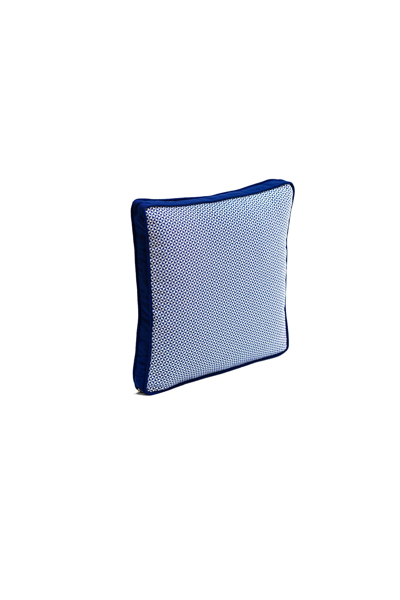 Lacivert Geometrik Desenli Outdoor Kırlent