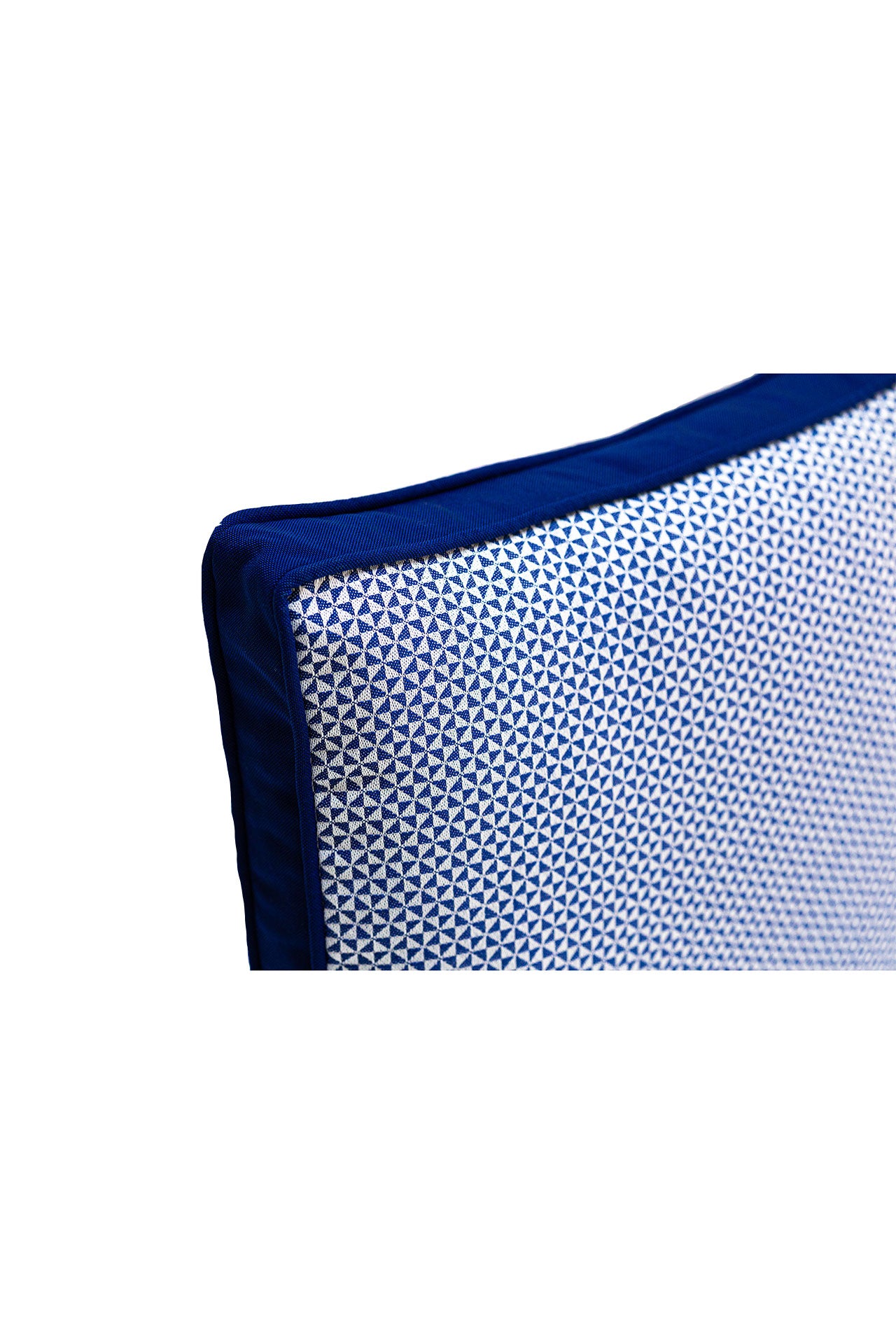 Lacivert Geometrik Desenli Outdoor Kırlent