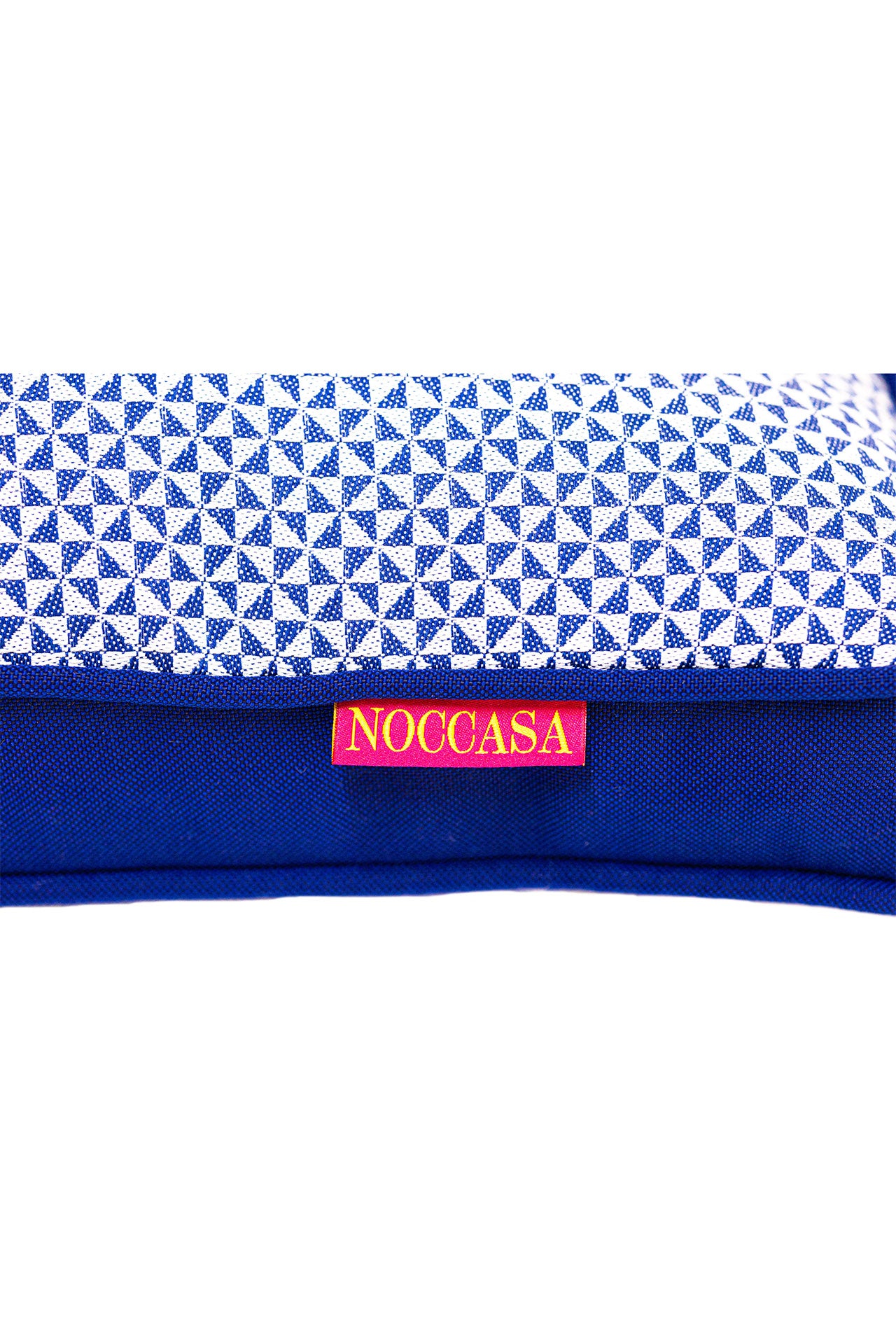 Lacivert Geometrik Desenli Outdoor Kırlent