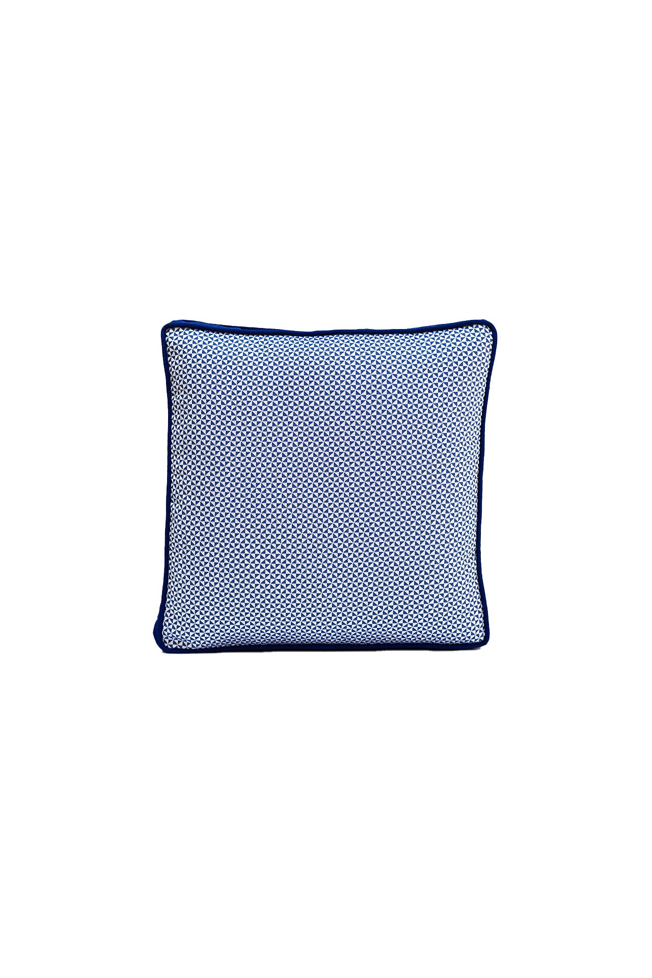 Lacivert Geometrik Desenli Outdoor Kırlent