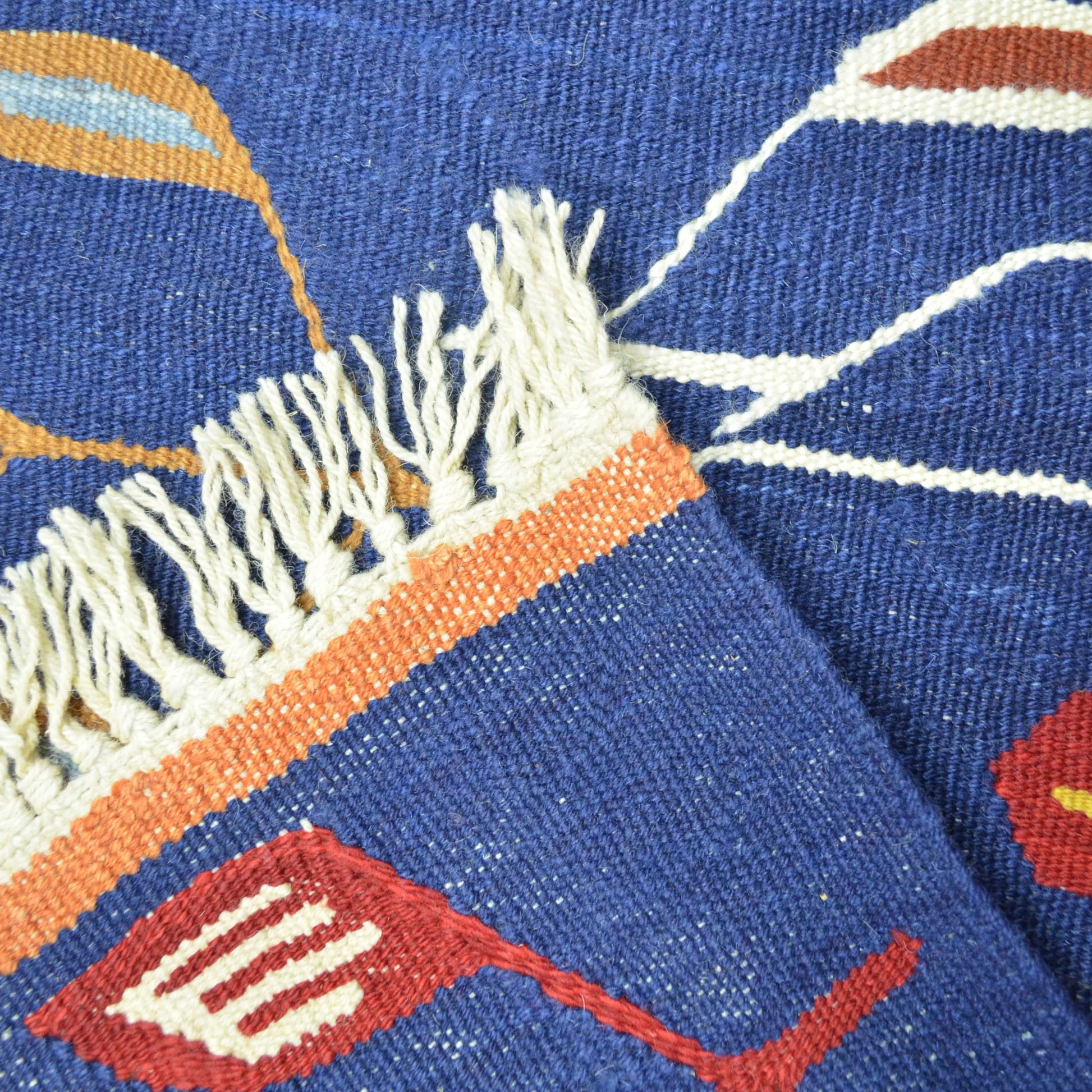 Lale ve Buğday Başağı Motifli El Dokuma Uşak Kilim 122x172 cm-Kilim & Halı-KilimCo-NowShopFun