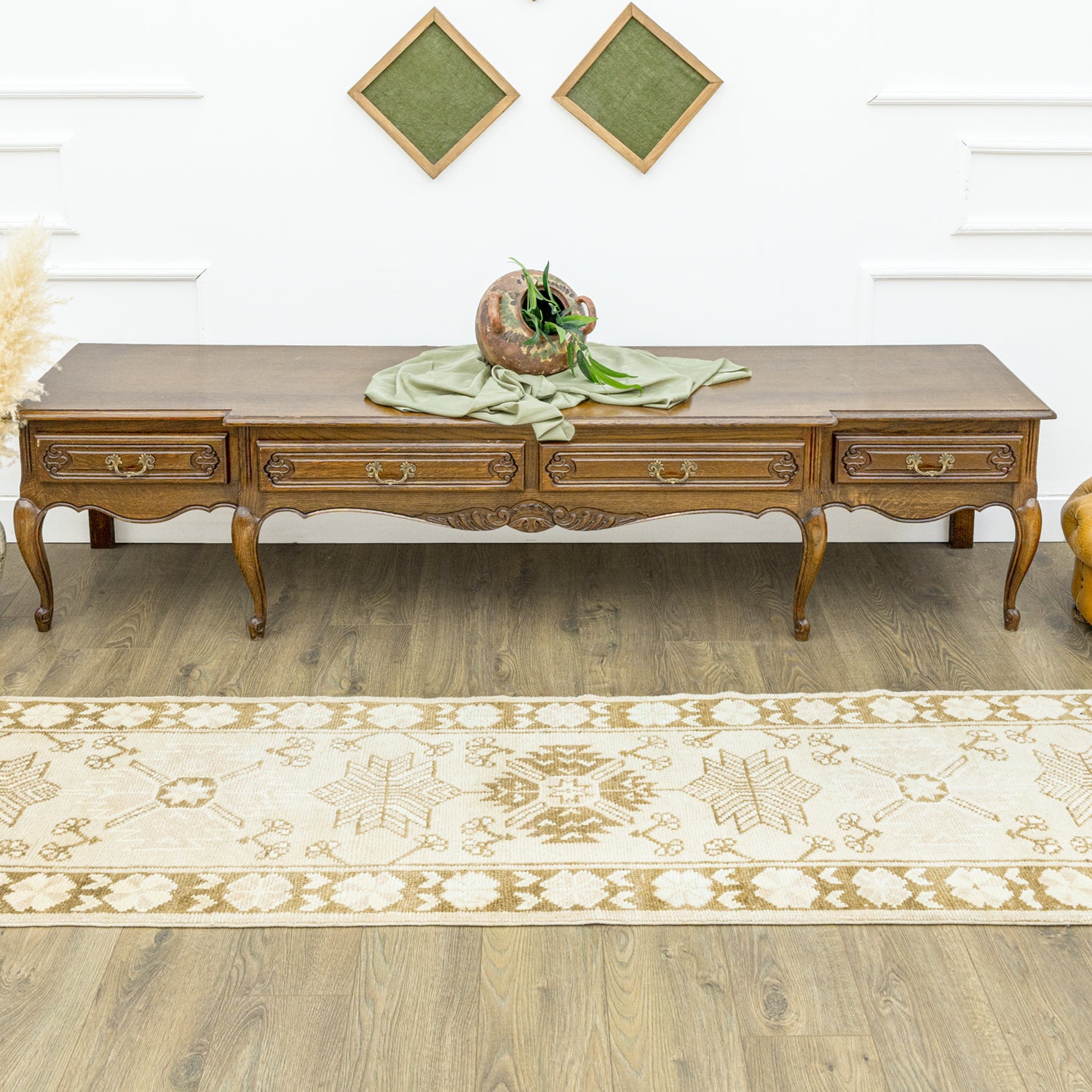 Lamera El Dokuma Uşak Yolluk 70x280 cm-Kilim & Halı-Soho Antiq-NowShopFun