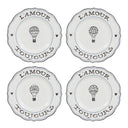 L Amour Toujours Tatlı Ve Salata Tabağı Karışık 4lü Set-Juliska Sofra-Juliska-NowShopFun