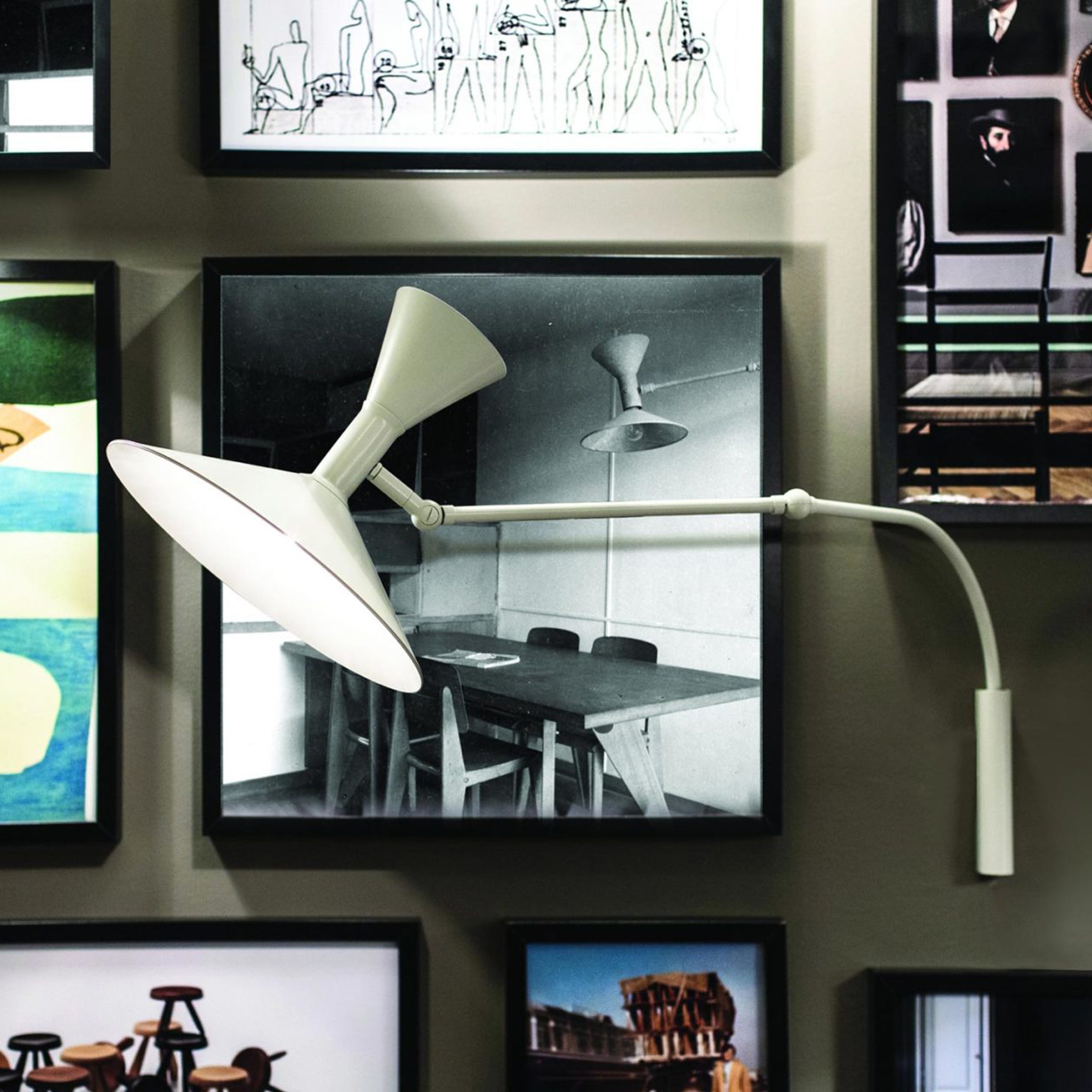 Lampe De Marseille Mini Beyaz Aplik