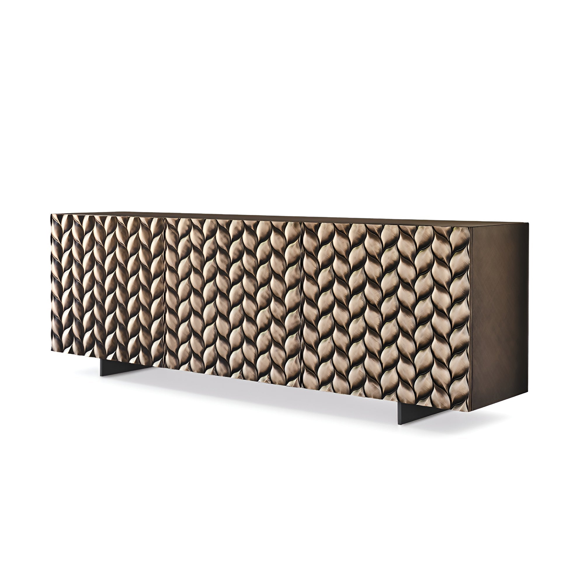 Lavander Fırça Darbeli Bronz Ahşap Büfe-Büfe-Cattelan Italia-NowShopFun