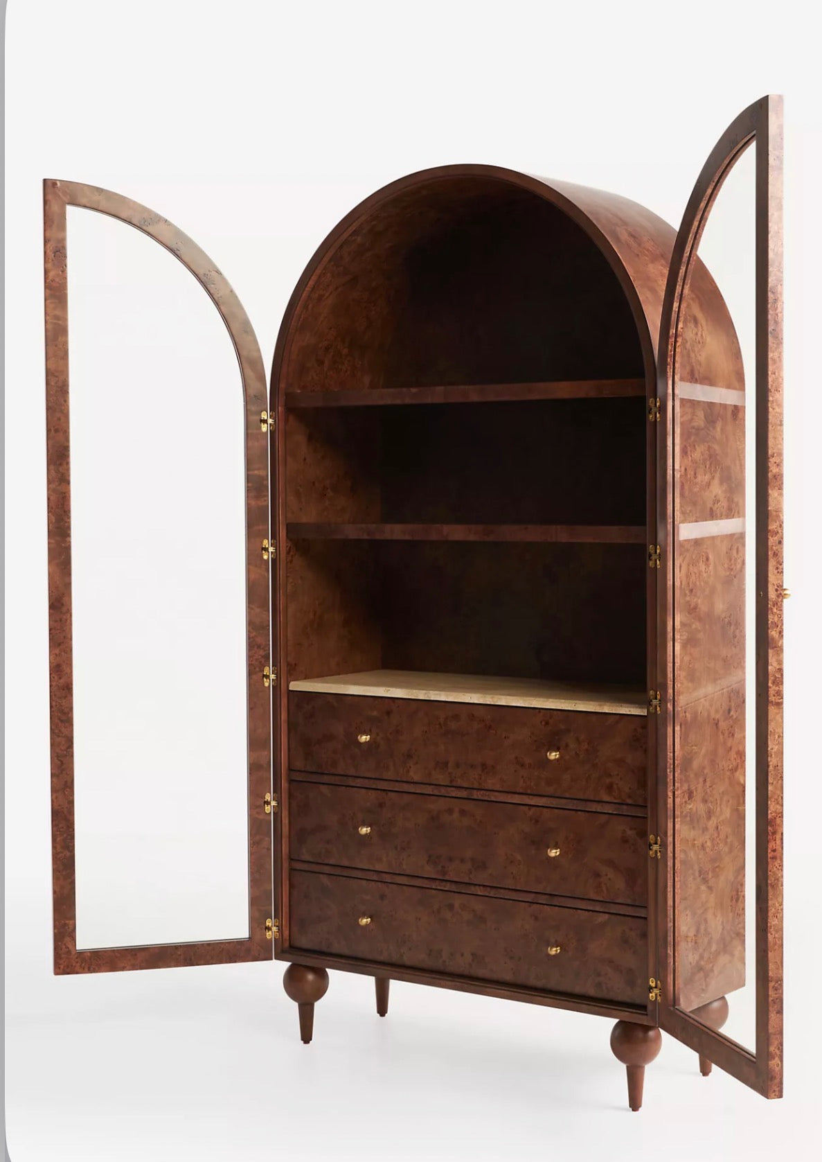 Lavin Burl Ahşap Büfe