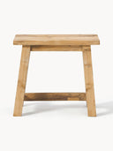 Lawas Geri Dönüştürülmüş Teak Ahşap Tabure 50cm