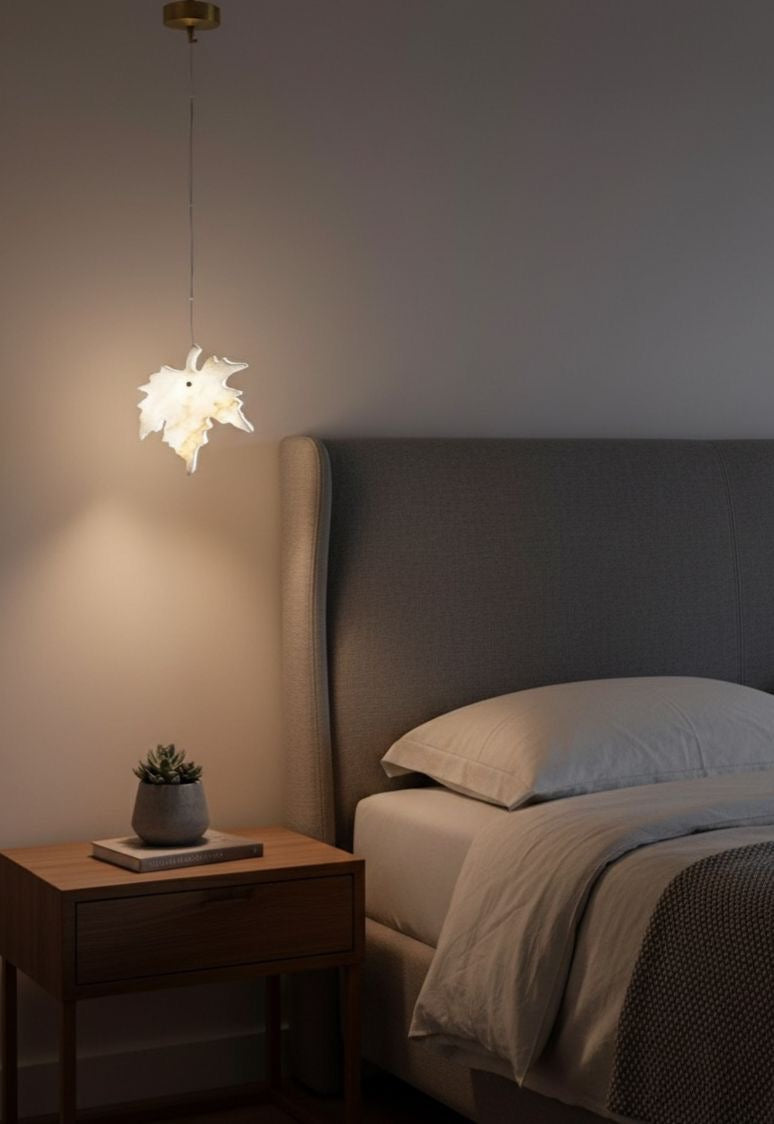 Leaf Mermer Sarkıt Avize