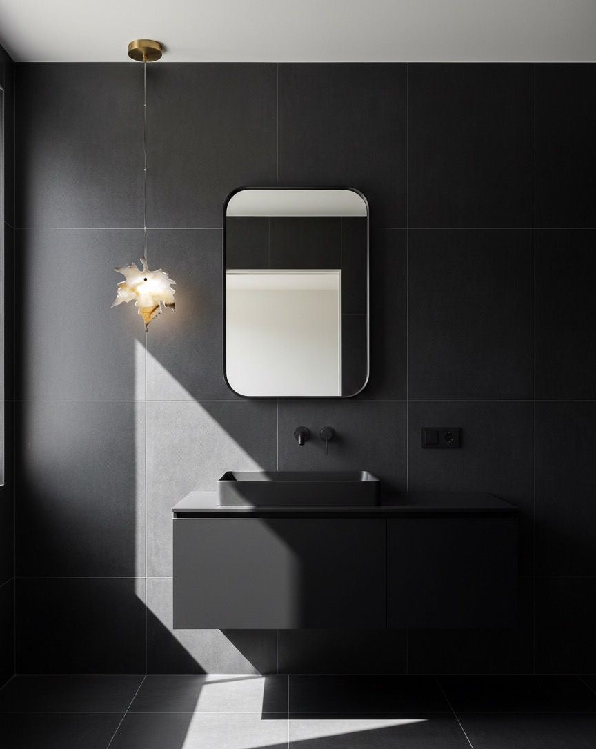 Leaf Mermer Sarkıt Avize