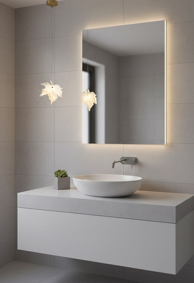 Leaf Mermer Sarkıt Avize