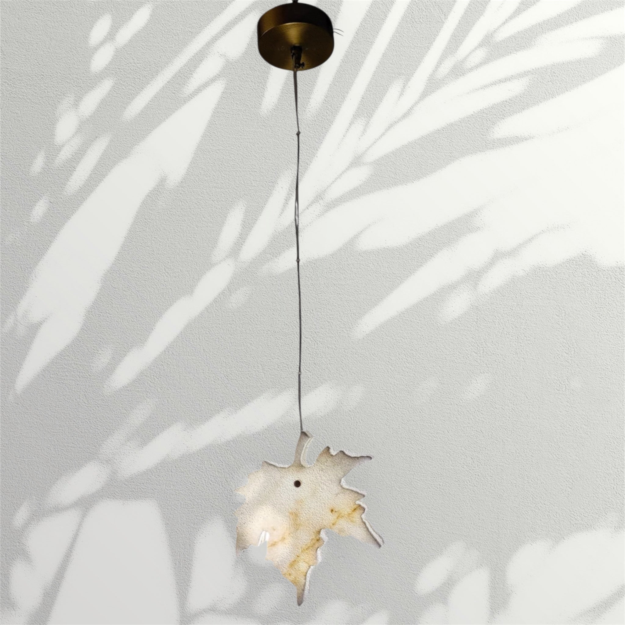 Leaf Mermer Sarkıt Avize