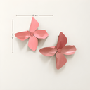 Wallibex Leaves Blush Duvar Dekoru - 2’li Set / Wallibex Leaves Blush Duvar Dekoru - 2’li Set | Pembe Metal Duvar Dekoru