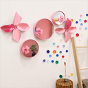 Wallibex Leaves Blush Duvar Dekoru - 2’li Set / Wallibex Leaves Blush Duvar Dekoru - 2’li Set | Pembe Metal Duvar Dekoru