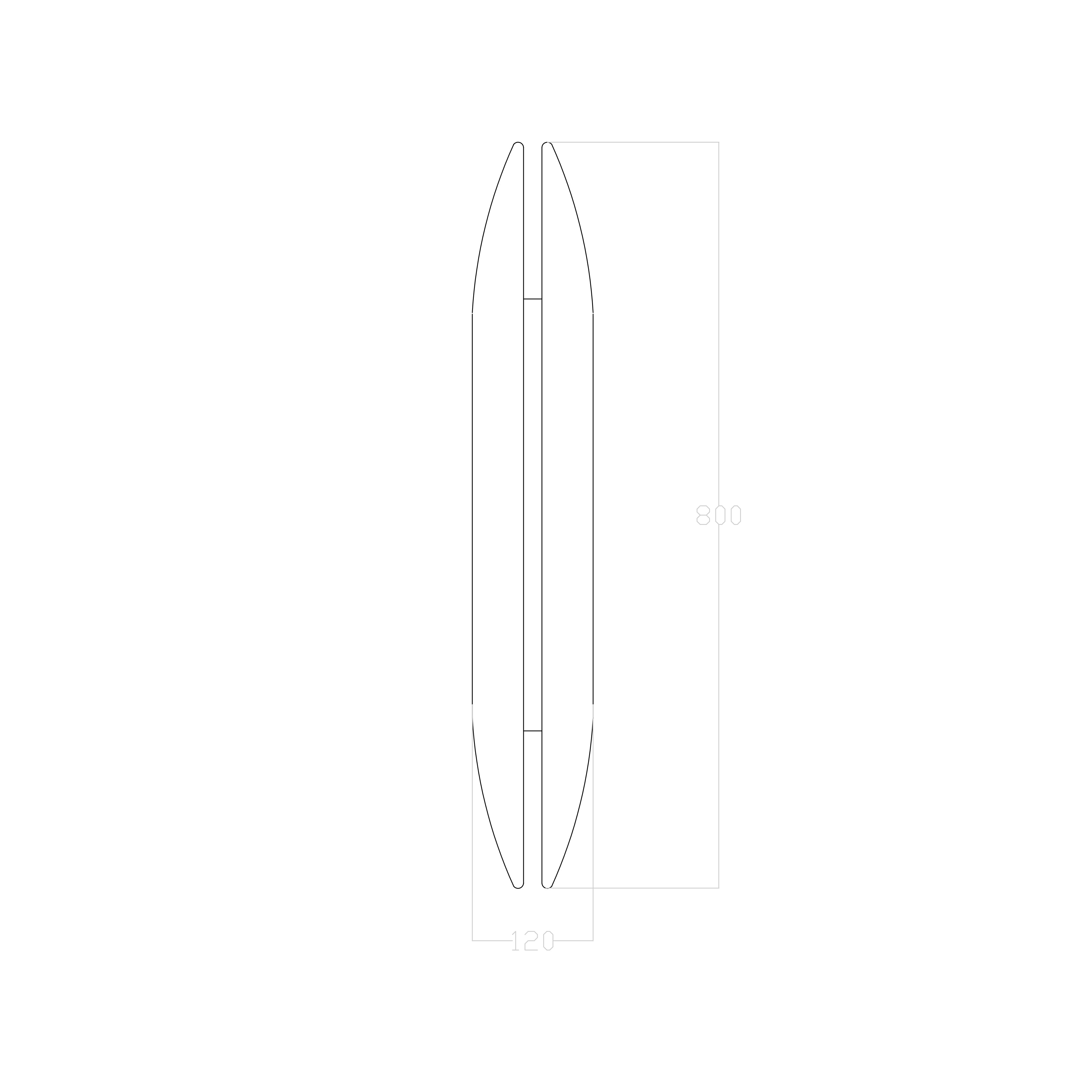 Led Aplik Wing 80 Cm