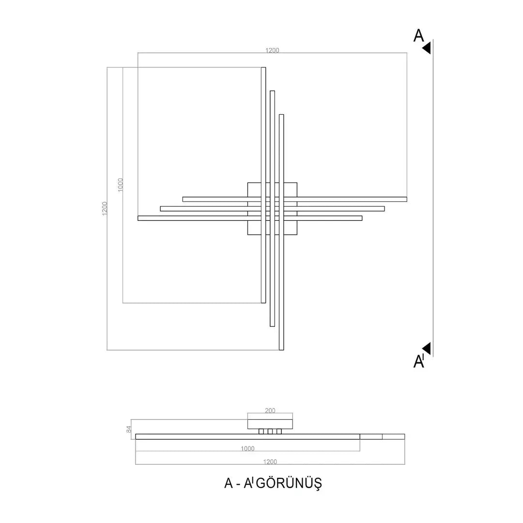 Led Avize Plafonyer Nicolo 6*100cm