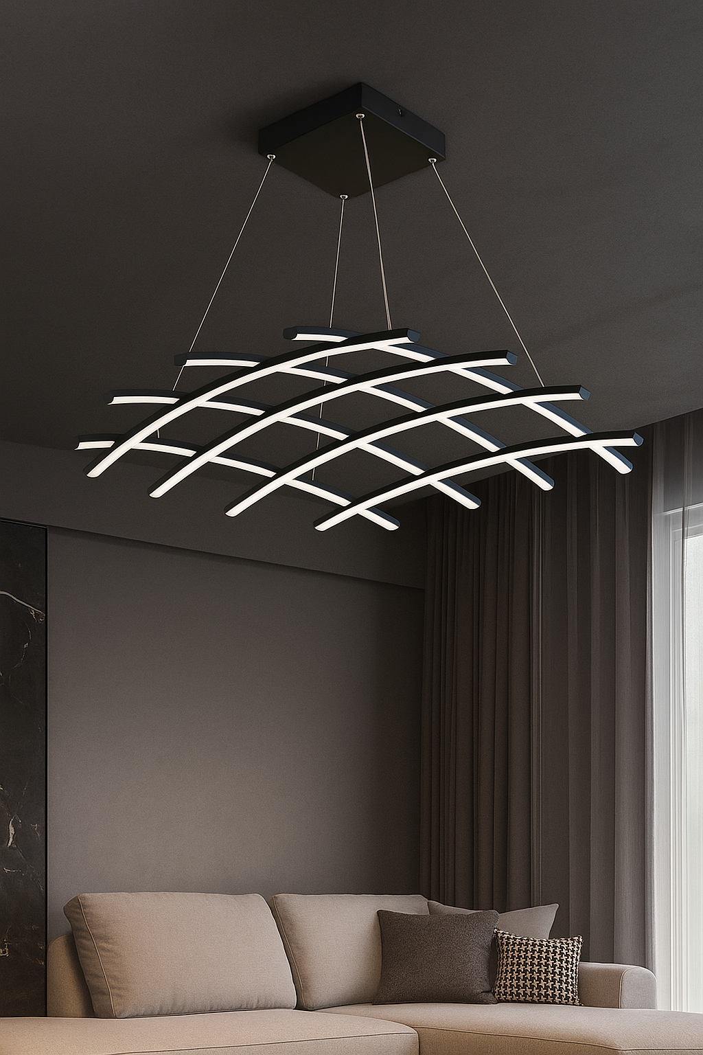 Led Avize Sarkıt Aether 70 x 70 Cm