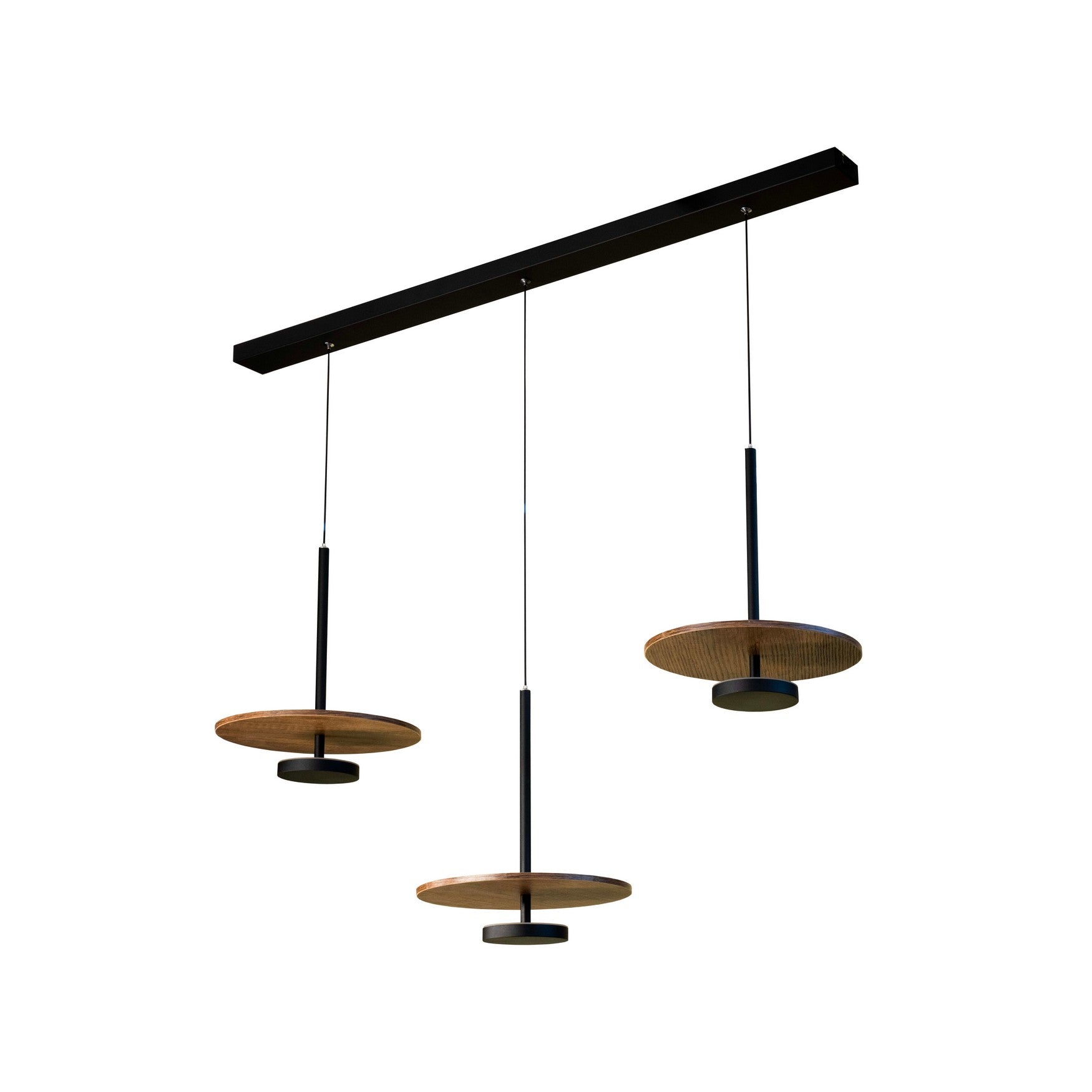 Led Avize Sarkıt Ahşaplı Avize 100 Cm
