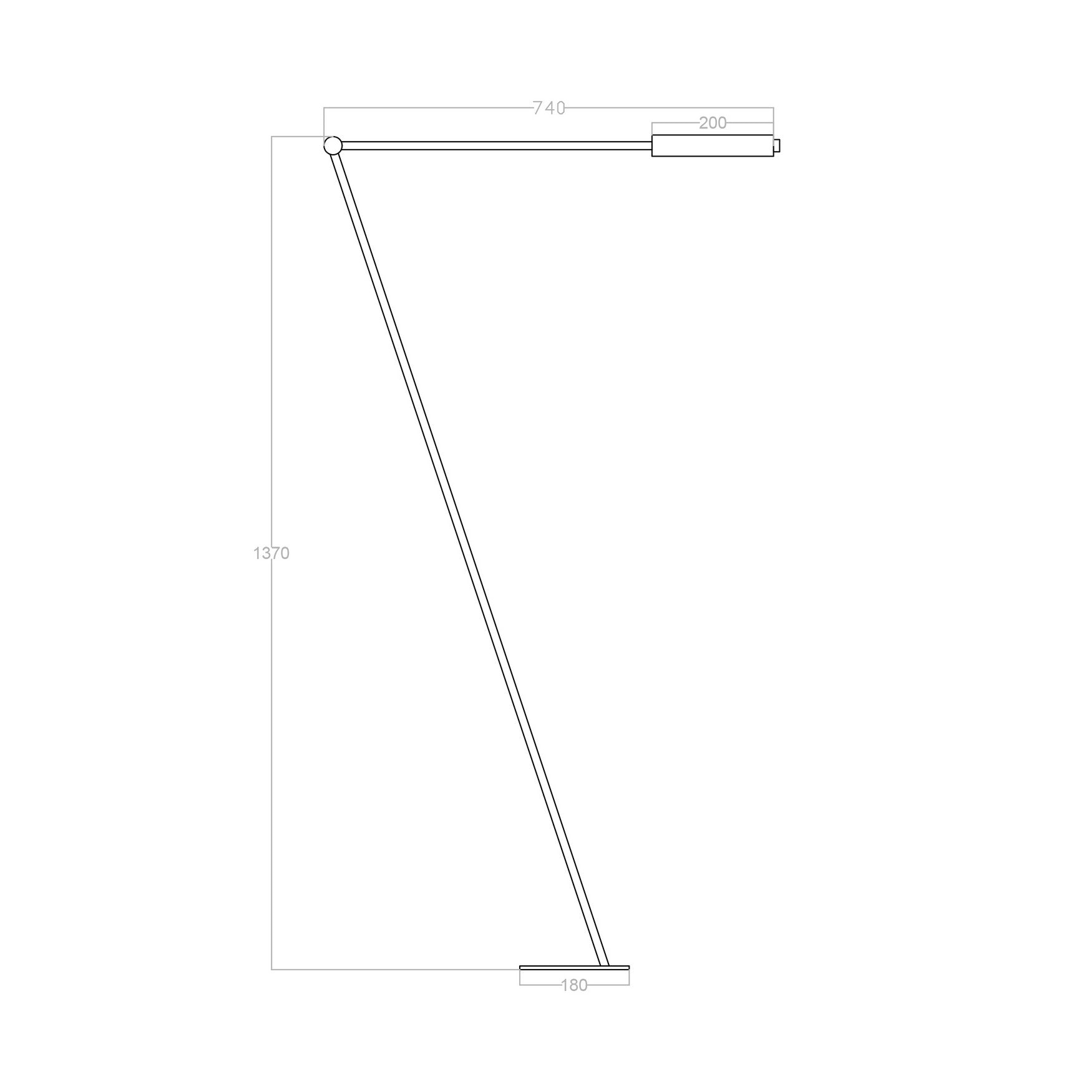 Led Lambader Energetic 180cm
