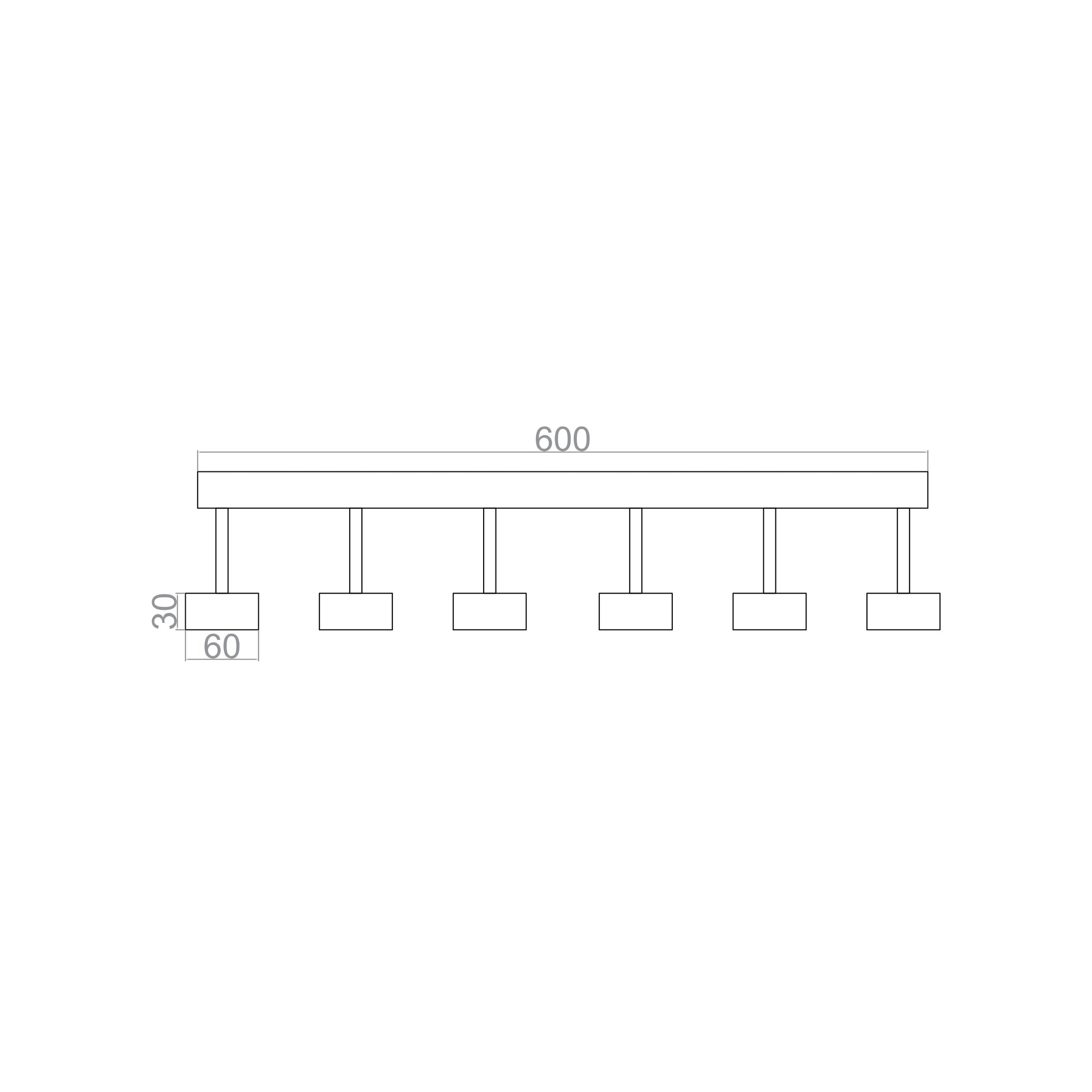 Led Plafonyer Fizzio Mini Spotlu Avize 60 Cm