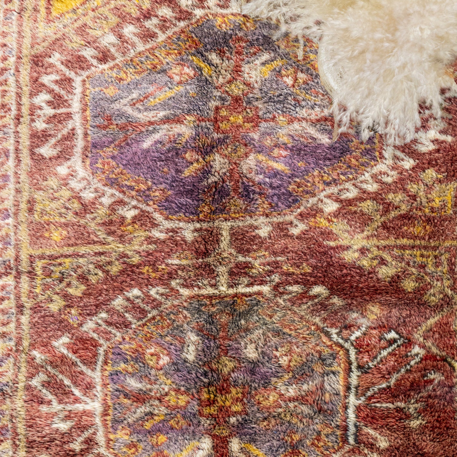 Lempo Etnik Desenli Renkli Tülü Halı 136x166 cm