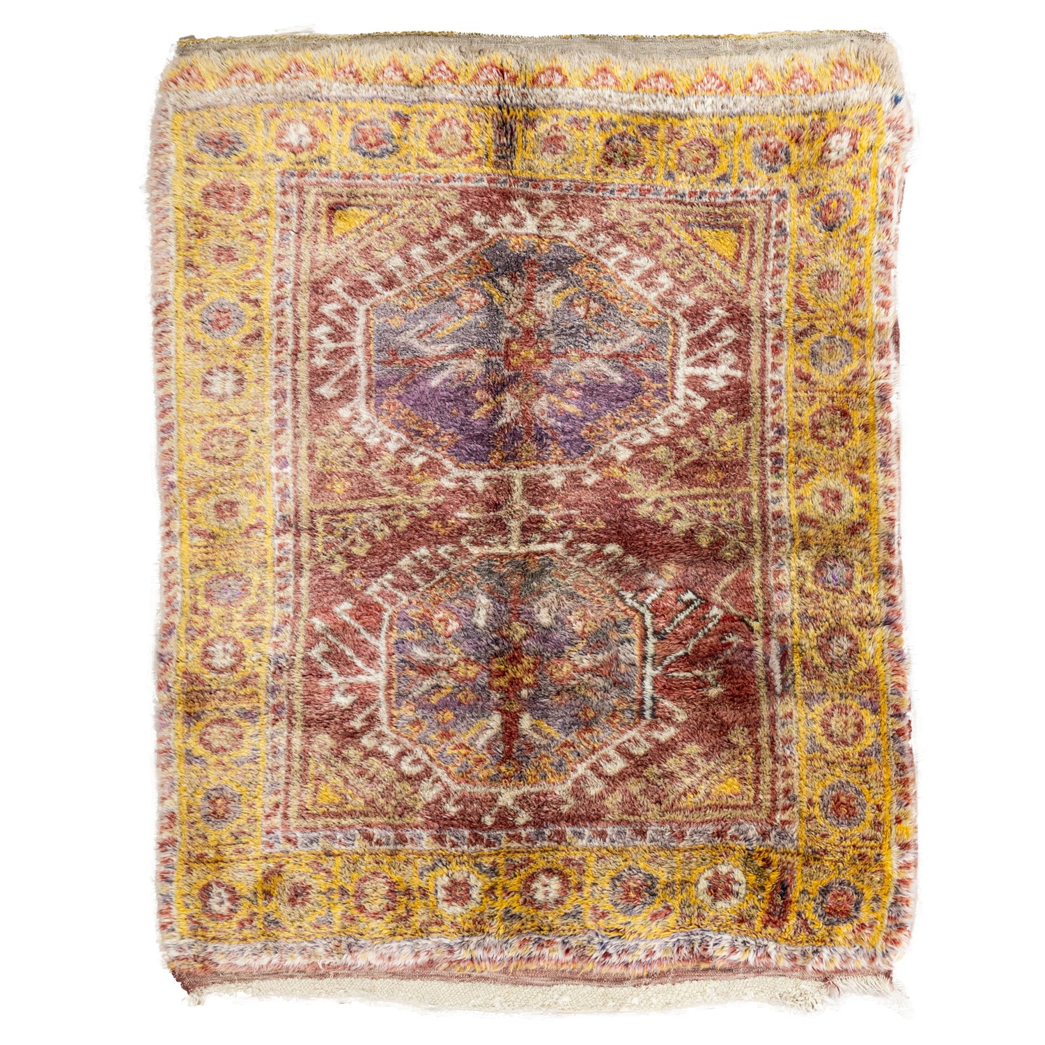 Lempo Etnik Desenli Renkli Tülü Halı 136x166 cm