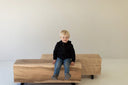 LENTO Masif Akçaağaç İkili Kütük Sehpa-Orta Sehpa-Innature Home-NowShopFun