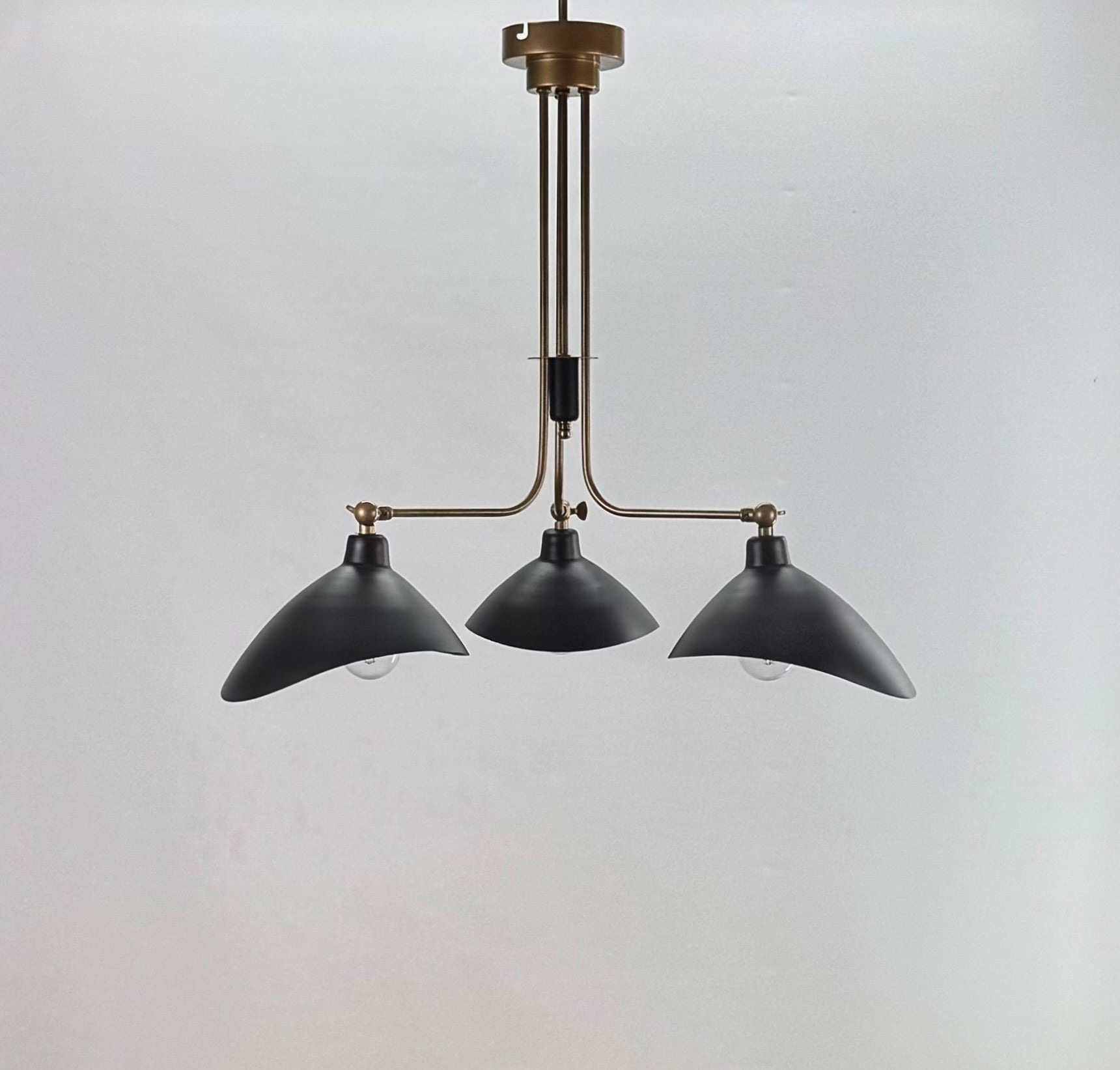 Leo İSkandinav Tarzı 3 Kollu Siyah Avize