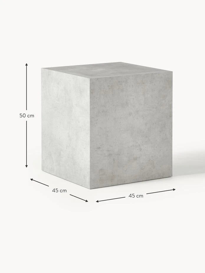 Lesley Mermer Görünümlü Yan Sehpa, Çok Amaçlı - InNature Home - Gri-Oturma Odası > Sehpa > Yan Sehpa-INNATURE-NowShopFun