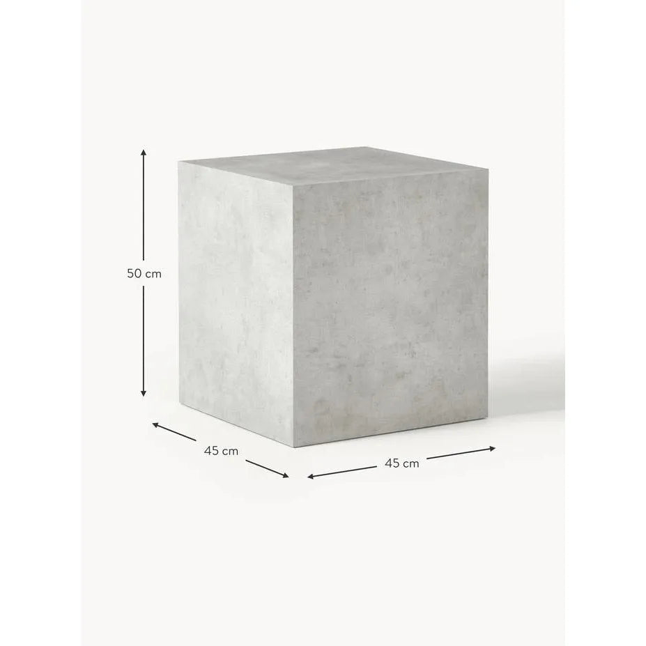 Lesley Mermer Görünümlü Yan Sehpa, Çok Amaçlı - InNature Home - Gri-Oturma Odası > Sehpa > Yan Sehpa-INNATURE-NowShopFun