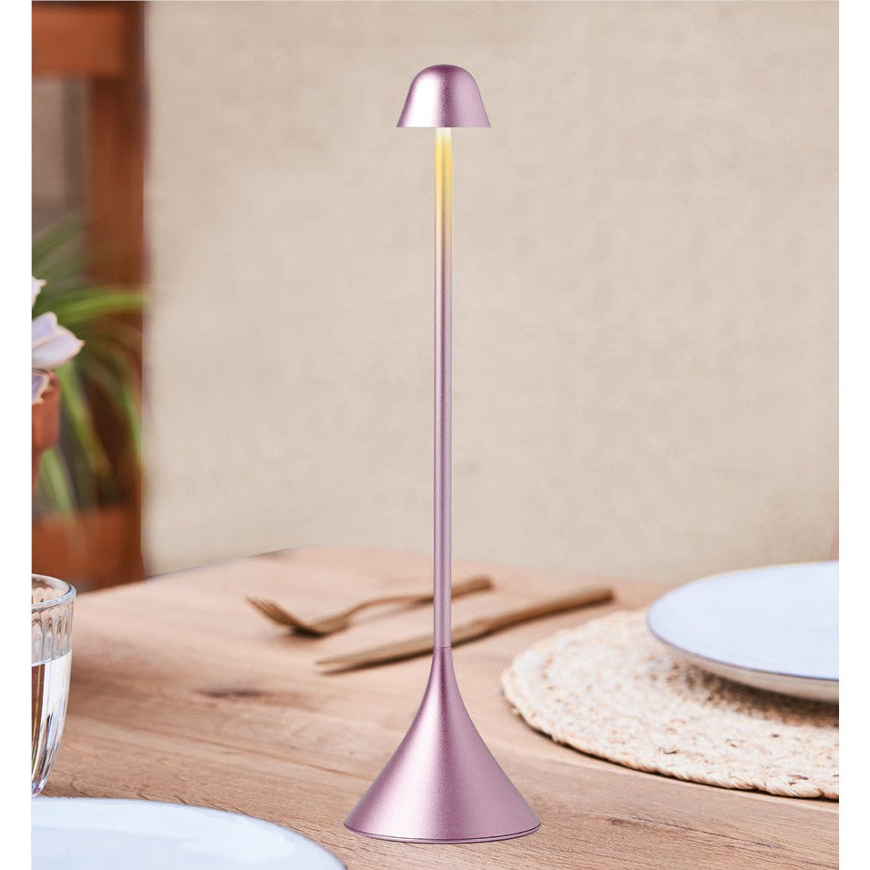 Lexon Steli Bell Led Masa Lambası Pembe
