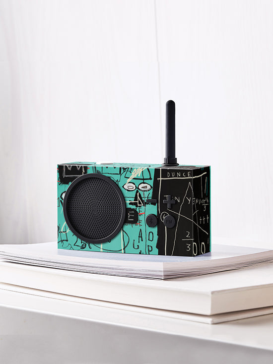 Lexon Tykho 3 Bluetooth Hoparlör ve Radyo X Jean-Michel Basquiat Pi-Hoparlör-Lexon-NowShopFun