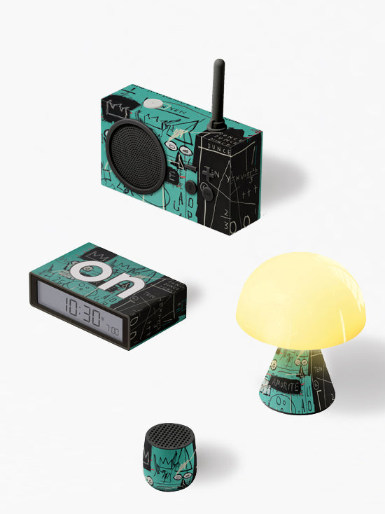 Lexon Tykho 3 Bluetooth Hoparlör ve Radyo X Jean-Michel Basquiat Pi-Hoparlör-Lexon-NowShopFun