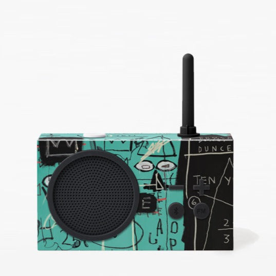 Lexon Tykho 3 Bluetooth Hoparlör ve Radyo X Jean-Michel Basquiat Pi-Hoparlör-Lexon-NowShopFun