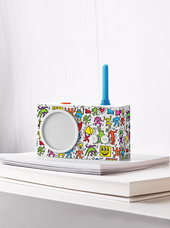 Lexon Tykho 3 Bluetooth Hoparlör ve Radyo X Keith Haring - Happy-Hoparlör-Lexon-NowShopFun