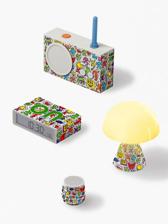 Lexon Tykho 3 Bluetooth Hoparlör ve Radyo X Keith Haring - Happy-Hoparlör-Lexon-NowShopFun