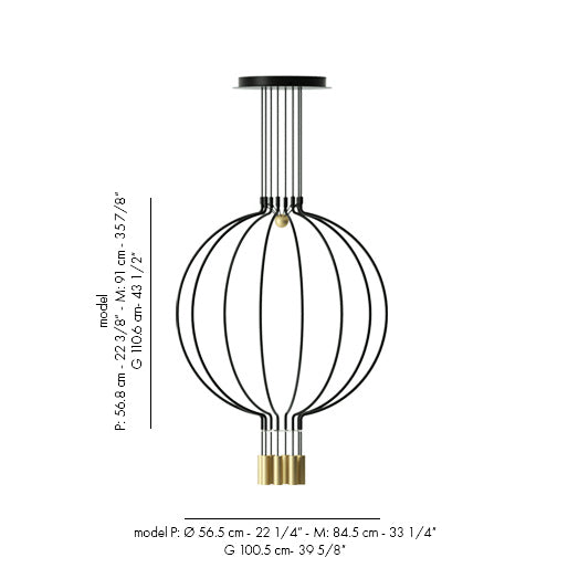 Liaison 8l Sarkit Si̇Yah Ø84x91 Cm Ip20 Led