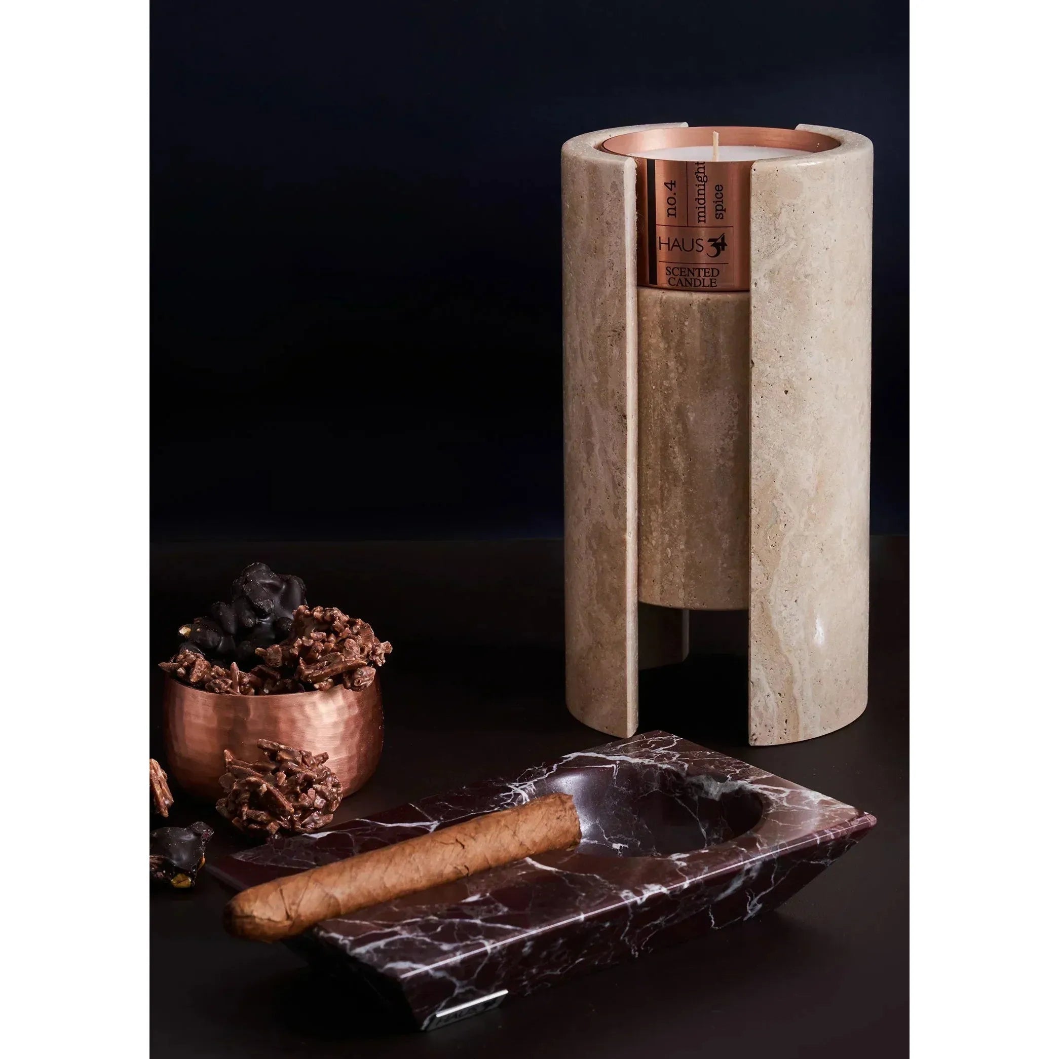 Libra Ela Claret Red Cigar Ashtray