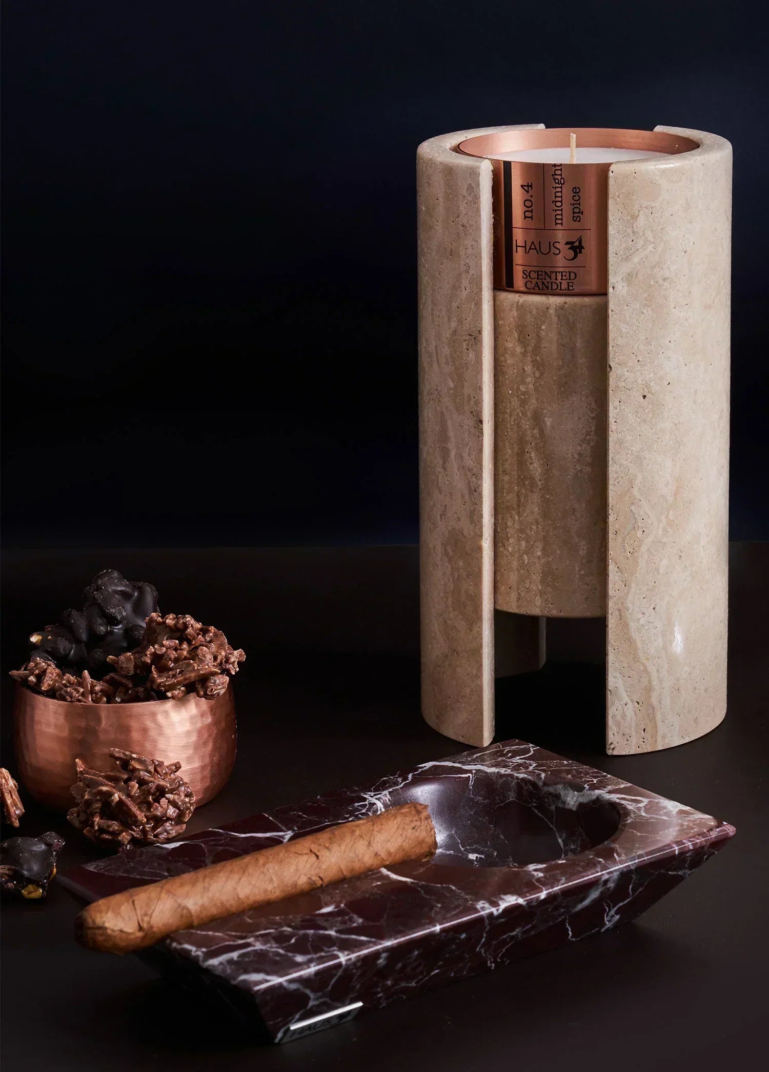 Libra Ela Claret Red Cigar Ashtray