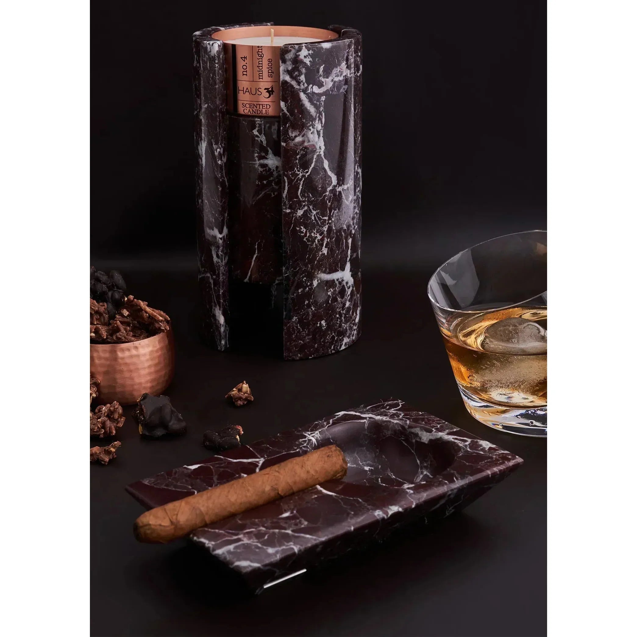 Libra Ela Claret Red Cigar Ashtray