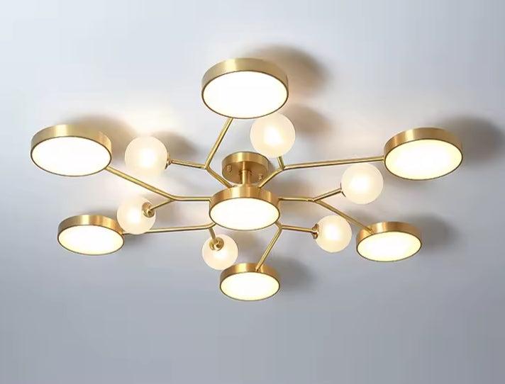 Buzlu Opal Camlı Led Plafonyer 4